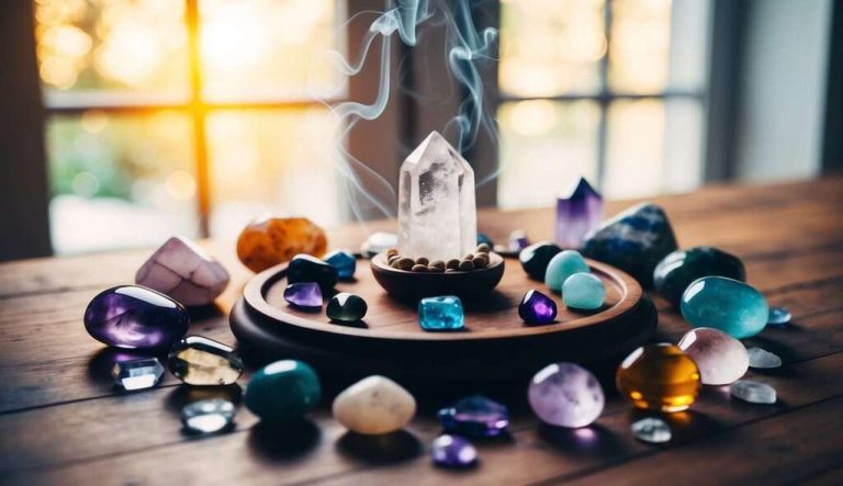 Rituales de protección energética con cuarzos y amuletos