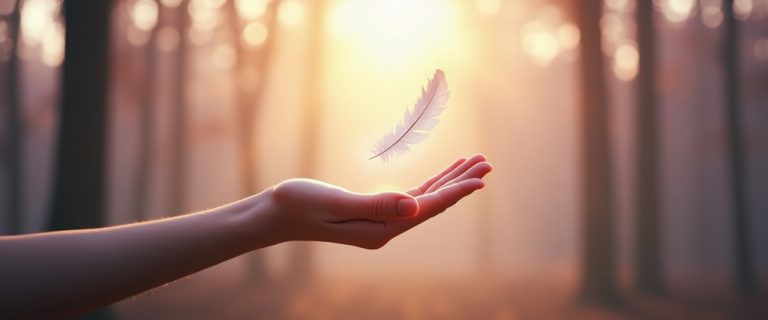 Pluma blanca en esoterismo: significado y mensajes espirituales